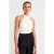 Geribbelde Halternek Slim-fit Blouse