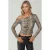 Asymmetrische Kraag Tuele Blouse