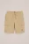 WE Fashion – Jongens regular fit cargoshort met embroidery – Regular fit – Beige – Katoen –
