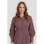 Anytime geruite blouse met plooien bordeaux