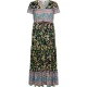 usha Zomerjurk Dames Navy Veelkleurig