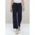 Street One Dames High Waist broek met wijde pijpen in Loose Fit in Blauw