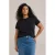 WE Fashion Curve T-shirt zwart
