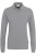 HAKRO 215 Regular Fit Dames poloshirt met lange mouwen grijs, Effen