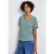Street One Dames Gestructureerd gemengd shirt in Blauw