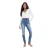 I Saw It First Dames/Dames High Waist Skinny Jeans (Middenblauw)
