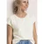Street One Dames Shirt met gestructureerde mix in Wit