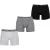 Reebok Boxershorts met herenlogo (3-pack) (Zwart/Wit/Grijs)