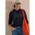 Sweatshirt met capuchon en opdruk