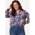 Miss Etam Plus blouse met print – blauw