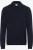 Brax Poloshirt lange mouw donkerblauw, Effen