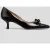 LK Bennett Cc Alma Eyelet Bow Court Black
