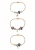 faina Armband  blauw / navy / goud / lila
