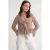 V-hals Ruffle Bloes met Koordjes