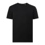 Russell Heren Authentiek Puur Organisch T-Shirt (Zwart)