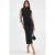 Midi-jurk met strikdetail