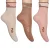 Verpakking van 3 Meisjes Kousen tot de Middenkuit F8206