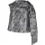 Ganni blouse met dubbele strikjes en jacquardprint in zilverkleurig polyester