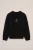 WE Fashion – Jongens oversized gebreide trui met print – Oversized – Zwart – Katoen –