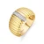 Luxenter Ring van 925 sterling zilver met schitterende zirkonia en 18k goud afwerking – Dorane