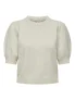 Only Onlrica Life 2/4 Pullover Ex Knt 15318551 Trui Korte Mouw Birch W. Melange