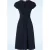 Suki knotted swing jurk in marineblauw