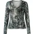 Abstracte tie-dye top met lange mouwen – artistiek, modern en moeiteloos veelzijdig.