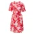 Korte jurk van gemengde viscose met pofmouwen dames s.Oliver