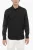 Slim Fit CUT OUT BOLT overhemd met verborgen knoopsluiting in zwart