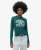 Athletic Essentials Slimfit Ringertop met Lange Mouwen Groen