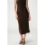 Grace & Mila midi jurk bruin