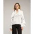 Blouse met print, ajoursteek op de borst, een kraag met ruches en batist-details