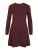 VILA Gebreide jurk ‘VIComfy’  aubergine