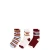 FRNCH giftbox sokken Egee – set van 3 bordeauxrood/lichtblauw