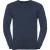 Russell Collection Heren Gebreid V Hals Sweatshirt (Franse marine)
