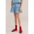 WE Fashion spijkerrok light blue denim