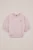 WE Fashion – Meisjes oversized sweater met print – Oversized – Lichtroze – Katoen –