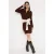 TRENDYOLMİLLA Dames Bruin Colorblock Kort / Mini Lang Casual Bodycon Jurken