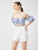 Koton Blouse  blauw / wit