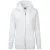Russell Dames Premium Authentieke Hoodie met rits (3-laagse stof) (Wit)