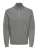 Only & Sons Trui Onsphil Reg 12 Struc Half Zip Knit 22023210 Medium Grey Melange Mannen