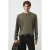 Mango Man regular fit longsleeve – donkergroen