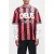 Deus Ex Machina oversized gestreept T-shirt met backprint rood
