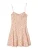 Bershka Zomerjurk  beige / kaki / knalrood