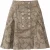Jacquard minirok met knoopsluiting aan de voorkant