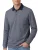 Casa Moda Polo lange mouw blauw borstzak katoen wijde fit