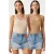 Fitted U-hals Gebreide 2-Pack Tanktop