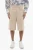 Effen rechte Bermuda in beige