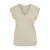 WE Fashion T-shirt met linnen beige