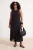 Trendyol Curve Dames Zwart Effen Maxi Mouwloos Casual A-lijn Grote maten Jurk